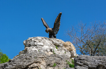 Eagle on Mount Mashuk in Pyatigorsk