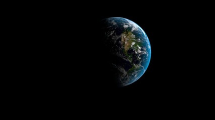 8k Ultra HD 7640x4320. Panoramic view of earth, sun, star and galaxy. Sunrise over planet Earth, view from space. 3d rendering.
