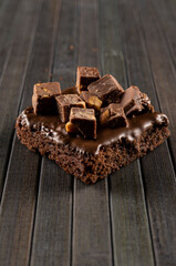 Brownie with peanut chocolate chips