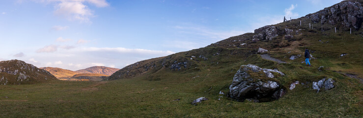 Fototapeta premium Kerry, Ireland - panorama of the mountains