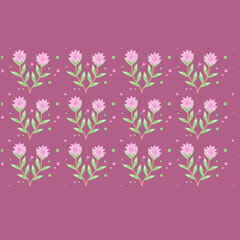 Fototapeta na wymiar spring flowers in gradient, pattern. Pink flowers. Illustration. logo, postcard, icon, banner. spring Summer. Environmental friendliness