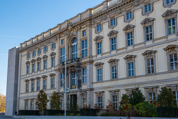 Fototapeta na wymiar Te new rebuild imperial palace of Berlin. The Humboldt forum