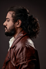 Fototapeta premium man with a pony tail