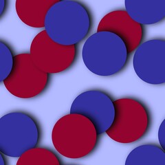 Circle confetti seamless pattern for fabrics and textiles and packaging 