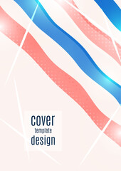 Fototapeta premium Abstract background with colored wavy lines. Vector