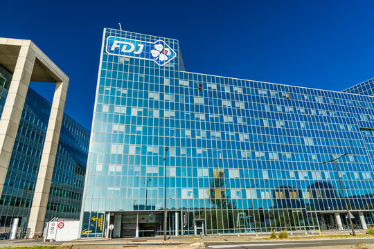 Federation Francaise des Jeux (FDJ) headquarters exterior view near Paris France