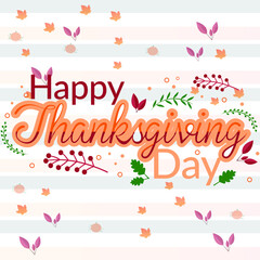 Thanksgiving Typography Design It can be used on T-Shirts, Mugs, Poster Cards, icon, badge and much more. Vector calligraphy lettering holiday quote.