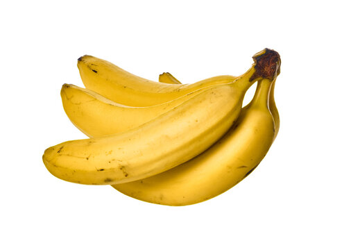  Bunch of bananas isolated on a white background