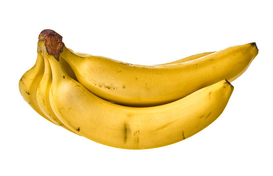  Bunch of bananas isolated on a white background
