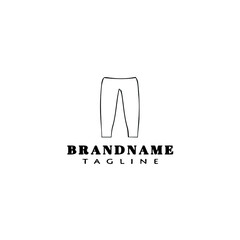 blue jeans logo cartoon icon design template black isolated vector