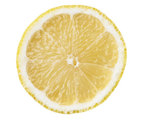  Slice of lemon isolated on a white background