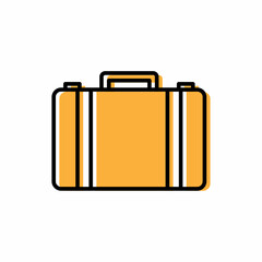 Briefcase icon design template illustration vector