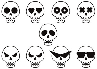 骸骨のイラスト素材集