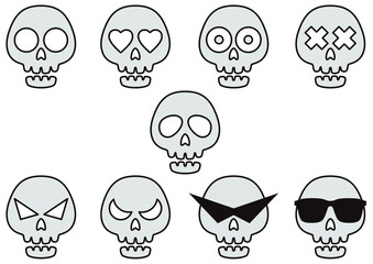 骸骨のイラスト素材集