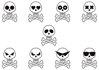 骸骨のイラスト素材集