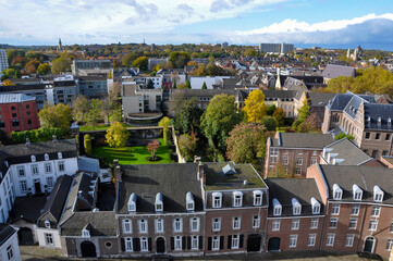 View over Maastricht University and city center