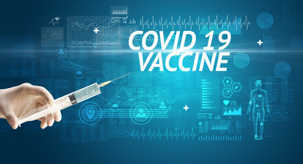 Syringe needle with virus vaccine