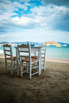 Taverne Tisch am Meer
