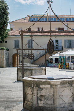 Zadar, Croatia - The famous Five Wells Square