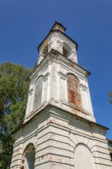 Fototapeta na wymiar the old Orthodox bell tower