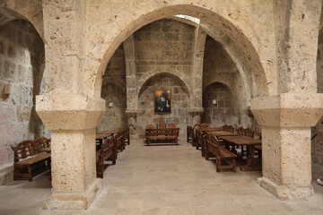 Interior of the church of Haghartsin Monastery in Haghartsin, Armenia