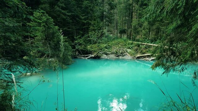 Landscape on lake Turquoise Amola