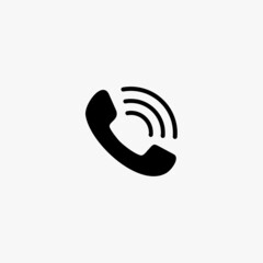 call icon. call vector icon on white background