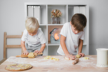 Two boys - brothers are passionate about making homemade baked goods.