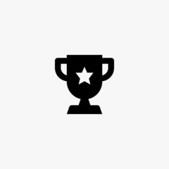 trophy icon. trophy vector icon on white background