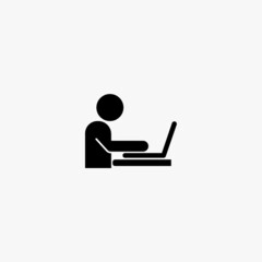 laptop icon. laptop vector icon on white background