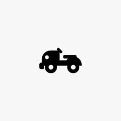 farm tractor icon. farm tractor vector icon on white background