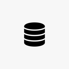 database icon. database vector icon on white background