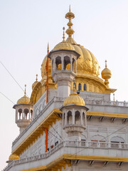 Fototapeta na wymiar Amritsar, India. Golden temple in Amritsar. Details of architecture.