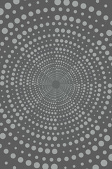 Vector spiral background of dots