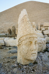Nemrut Mountain 2150 meters, colossal statues,  stone heads and Commagene civilization, Mount...