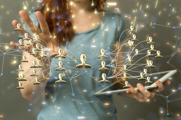 team hierarchy connection group digital