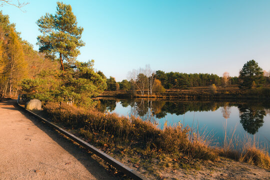 S&uuml;dheide Angelbecksteich mit barrierefreiem Rundwanderweg
