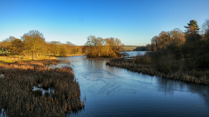 Winter landscape in West Yorkshire England