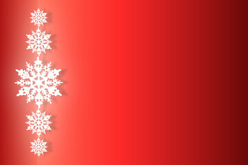Naklejka na ściany i meble Christmas geafics with snowflakes. Winter artwork for background.
