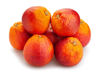 blood orange path isolated on white