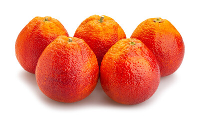 blood orange path isolated on white