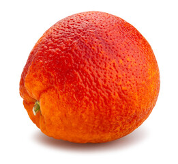 blood orange path isolated on white