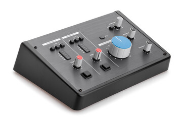 home studio audio interface path isolated on white