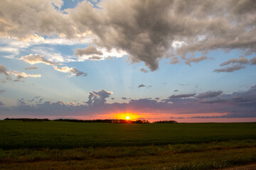 Obraz na płótnie Canvas Prairie Sunset