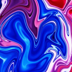 Liquid green paints on wet paper. Beautiful grunge texture for card, poster, invitation. Unusual abstract. Horizontal image. Marble background. Abstract Fluid Acrylic Painting. Blue Background.