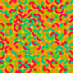 Abstract Geometric Pattern generative computational art illustration