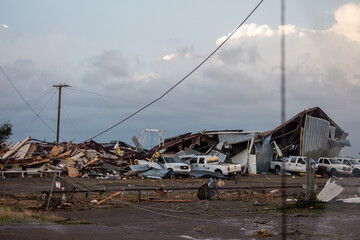 Fototapeta premium Tornado Damage in Oklahoma