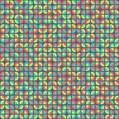 Abstract Geometric Pattern generative computational art illustration