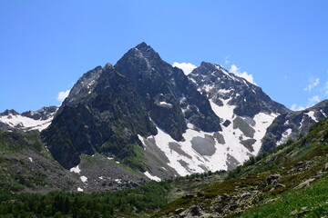Fototapeta na wymiar Mighty caucas mountain landscape