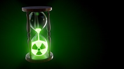 Radioactive Hourglass Glowing